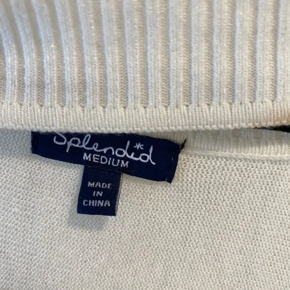 Women’s Splendid White long Sleeved Top, Sized Medium - Picture 3 of 7